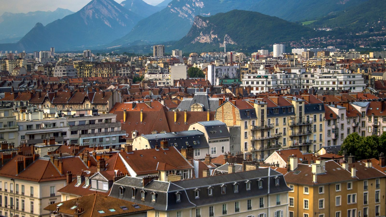 Rooftops & Mountains in Grenoble