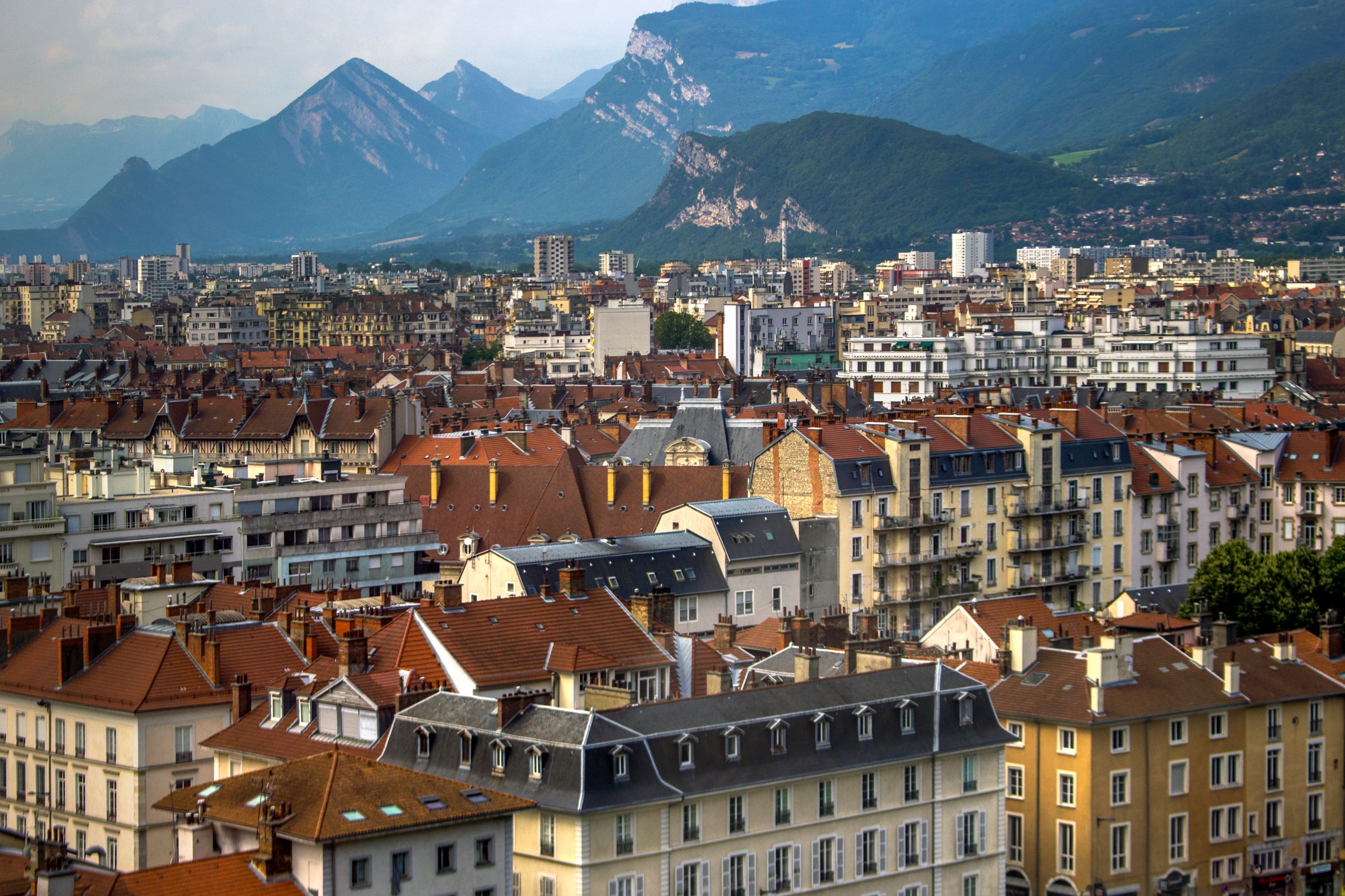 Rooftops & Mountains in Grenoble