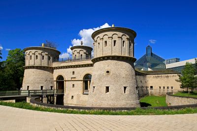 Fort Thüngen, qui abrite le Mudam, dans le parc Dräi Eechelen