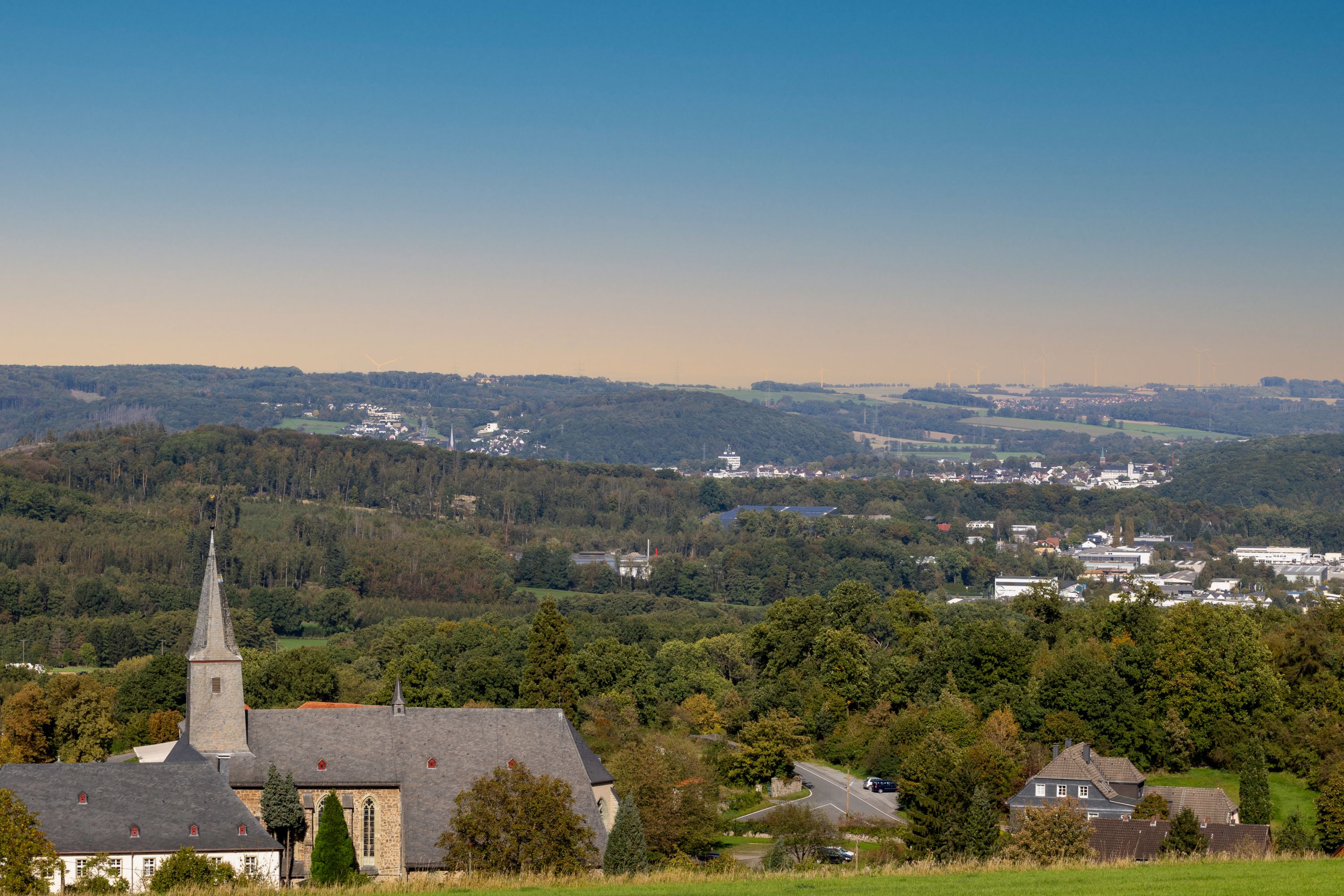 Ölinghausen Monastery Overlooking Neheim and Hüsten