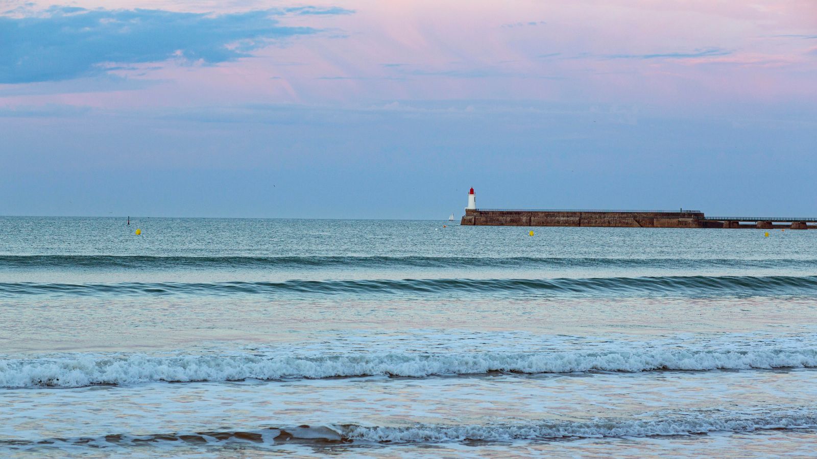 Serene Morning at Les Sables d'Olonne Pier