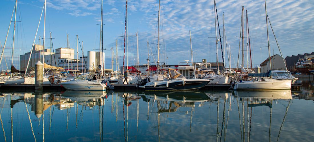 Sailboats at Dawn: Les Sables d'Olonne Marina, May 2021