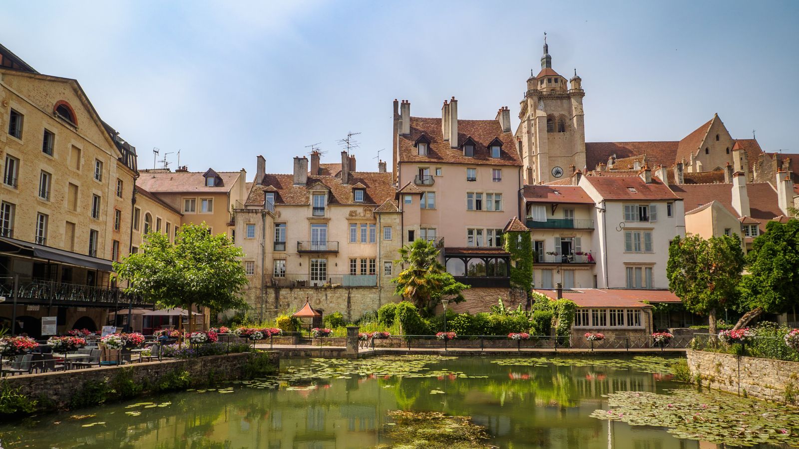Dole's 'Little Venice': A Charming Canal Scene in the Heart of Historic France