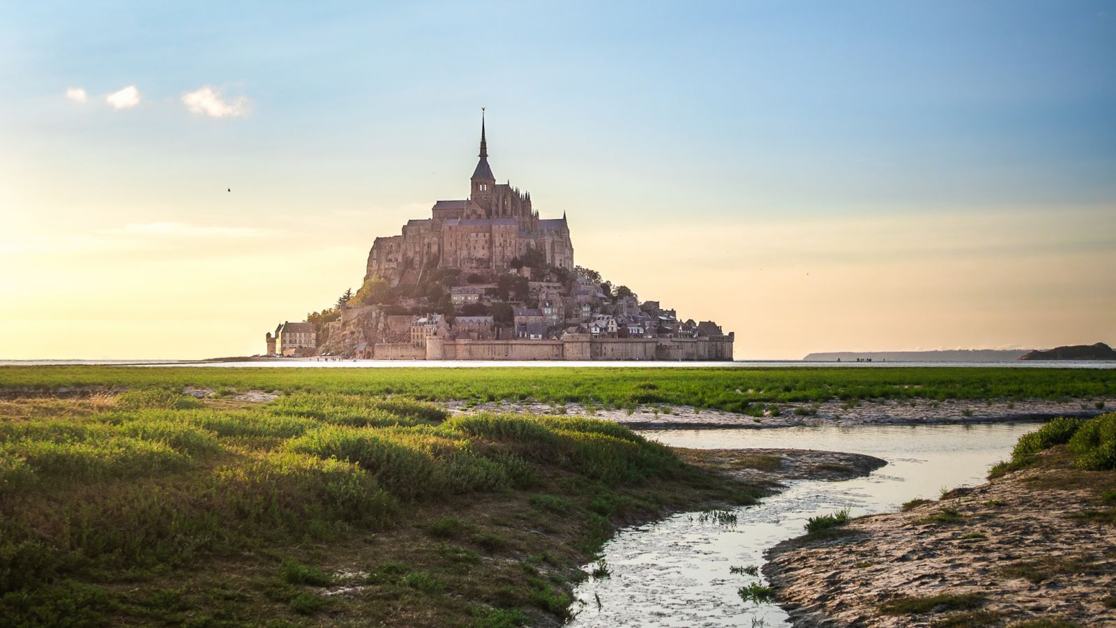 Mont Saint-Michel at Golden Hour, Normandy, France