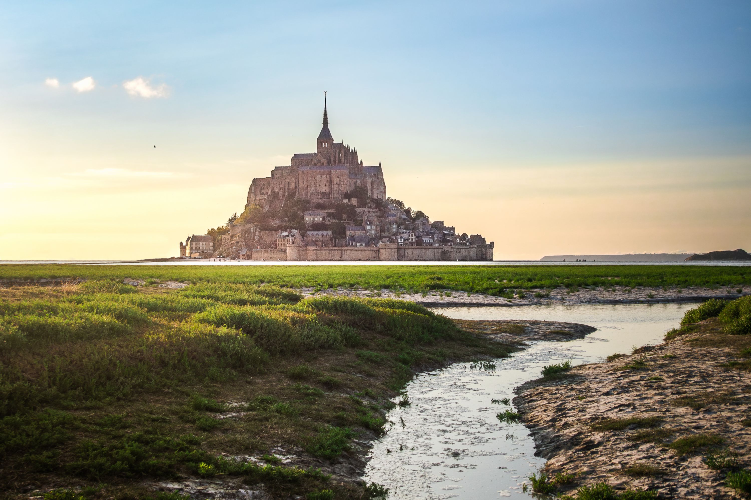 Mont Saint-Michel at Golden Hour, Normandy, France