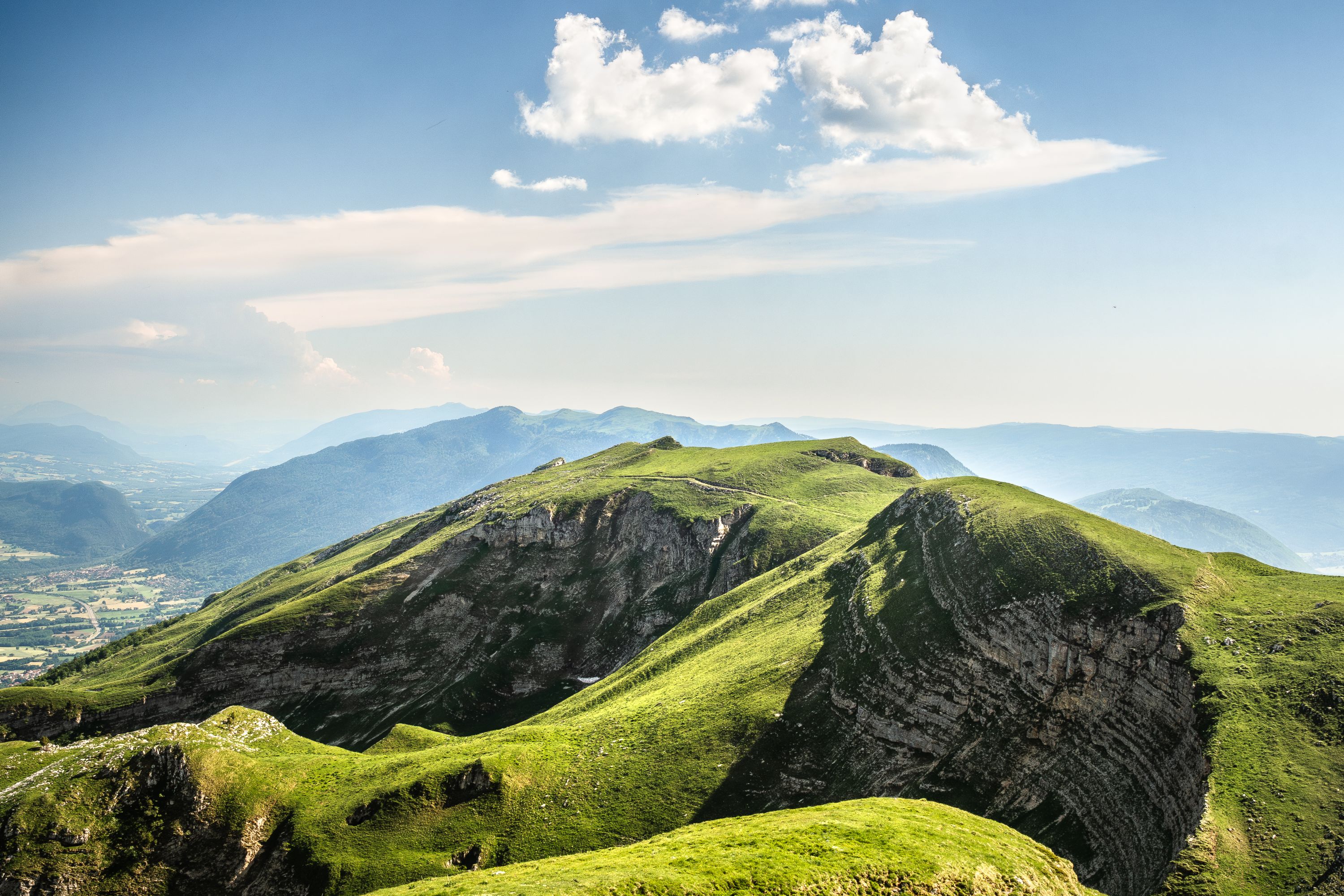 Panoramic View from the Reculet Summit, Jura Mountains