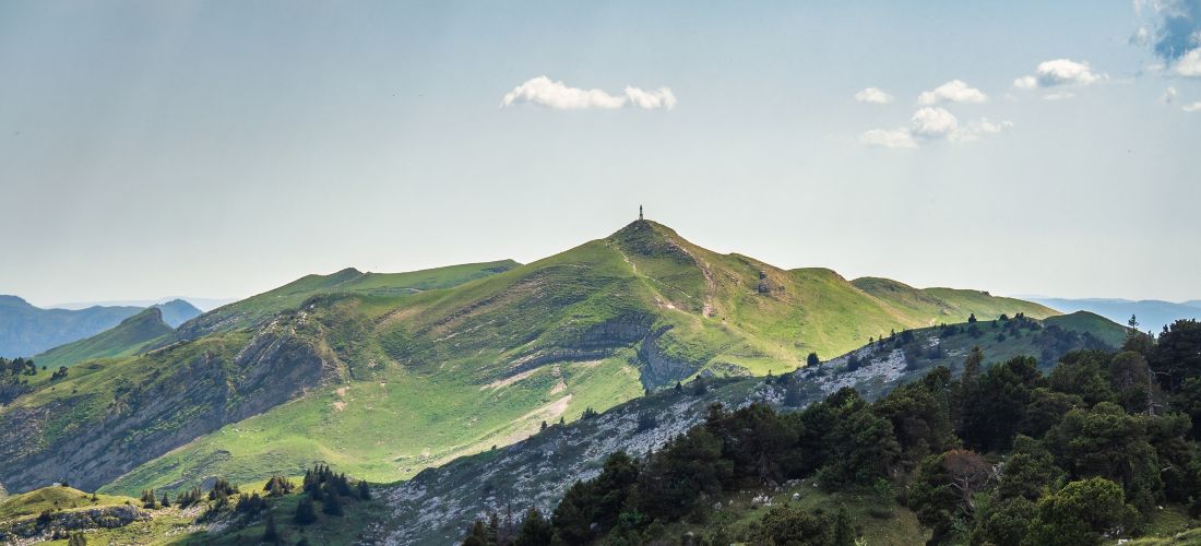 Summit of the Reculet from Crêt de la Neige, Jura Mountains