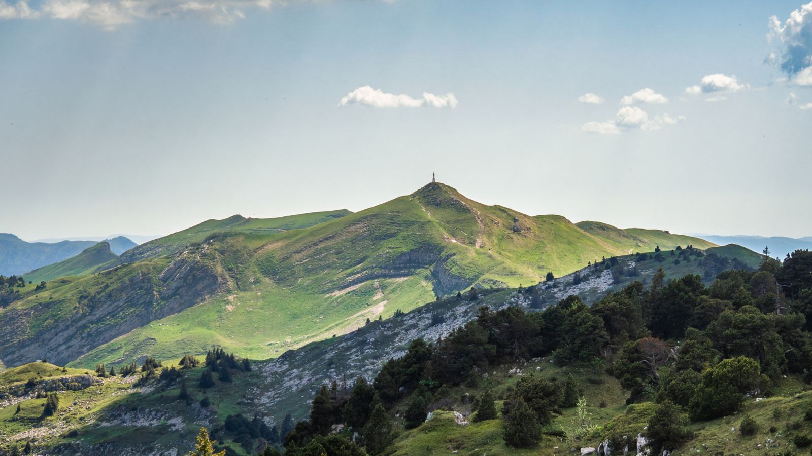 Summit of the Reculet from Crêt de la Neige, Jura Mountains