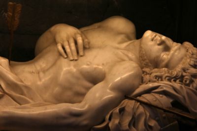 Tombeau de Saint Sébastien dans la basilique de San Sebastiano