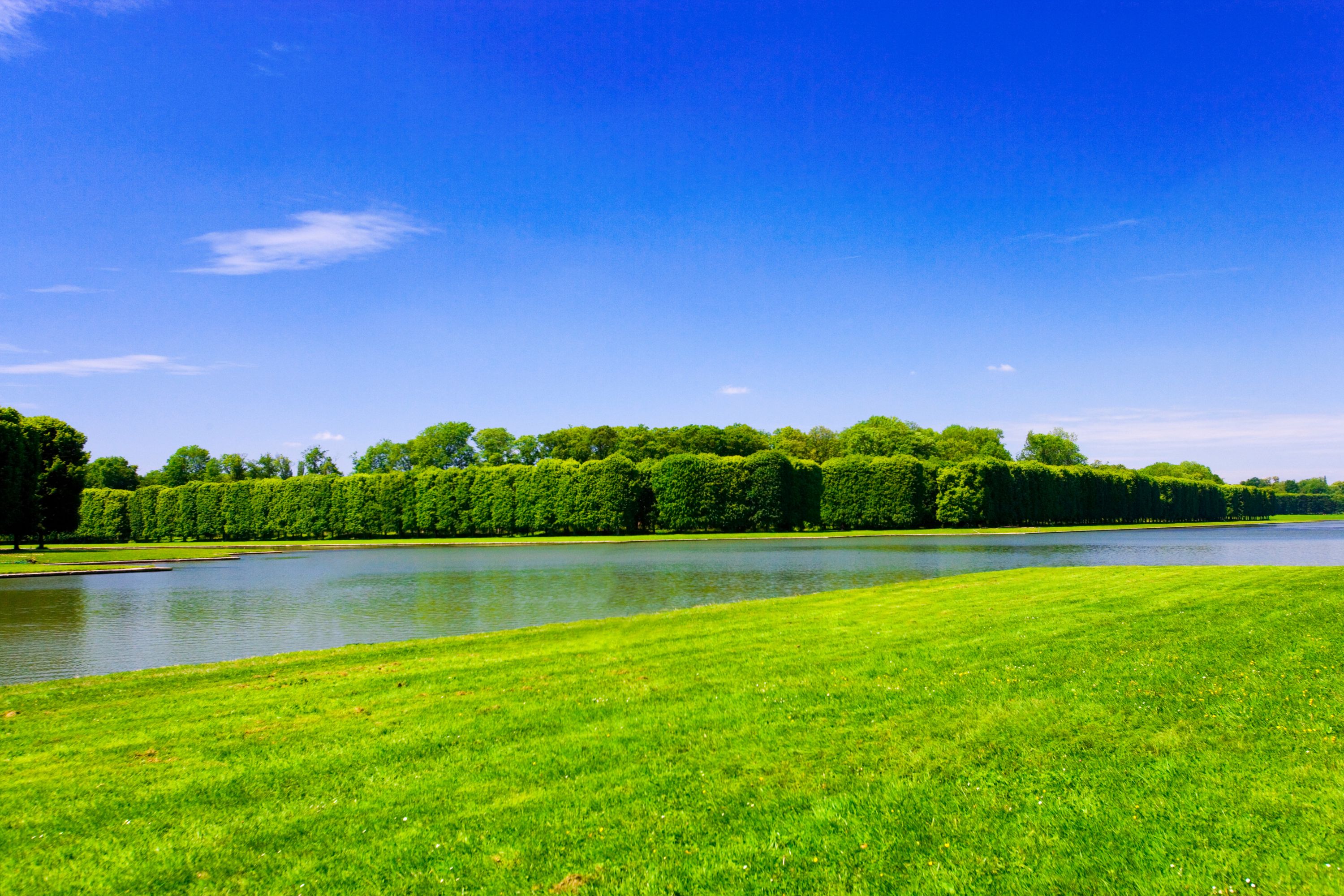 Sunny Day at the Versailles Palace Canals