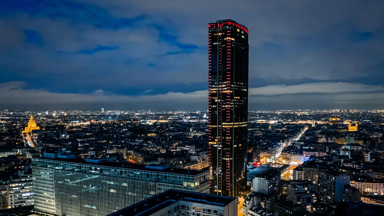 Parisian Nightscape: Montparnasse Tower at Blue Hour