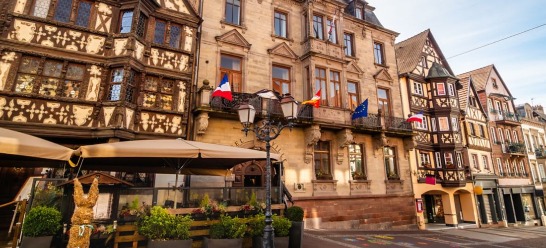 Historic Charm of Saverne: Grand Rue in the Springtime