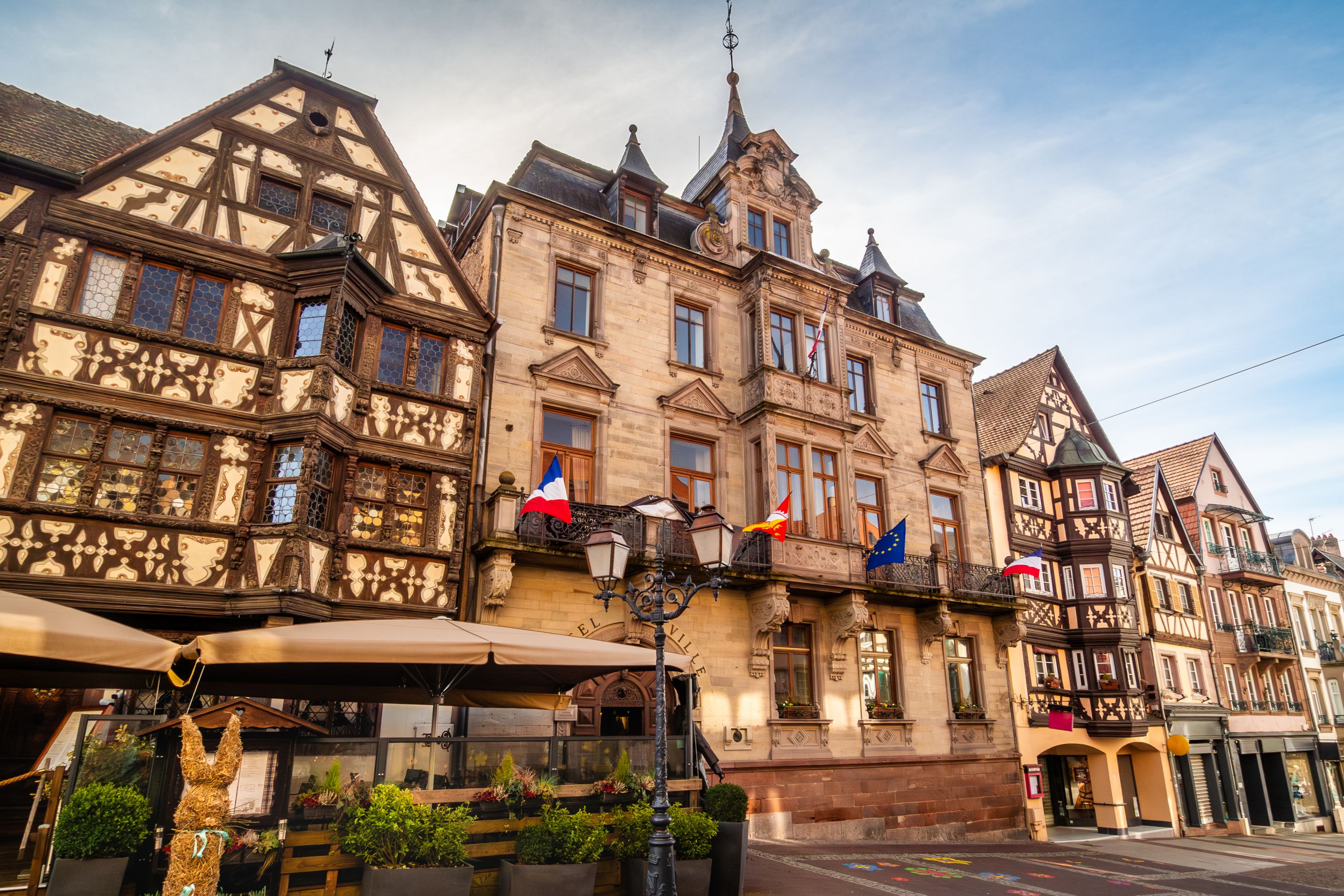 Historic Charm of Saverne: Grand Rue in the Springtime