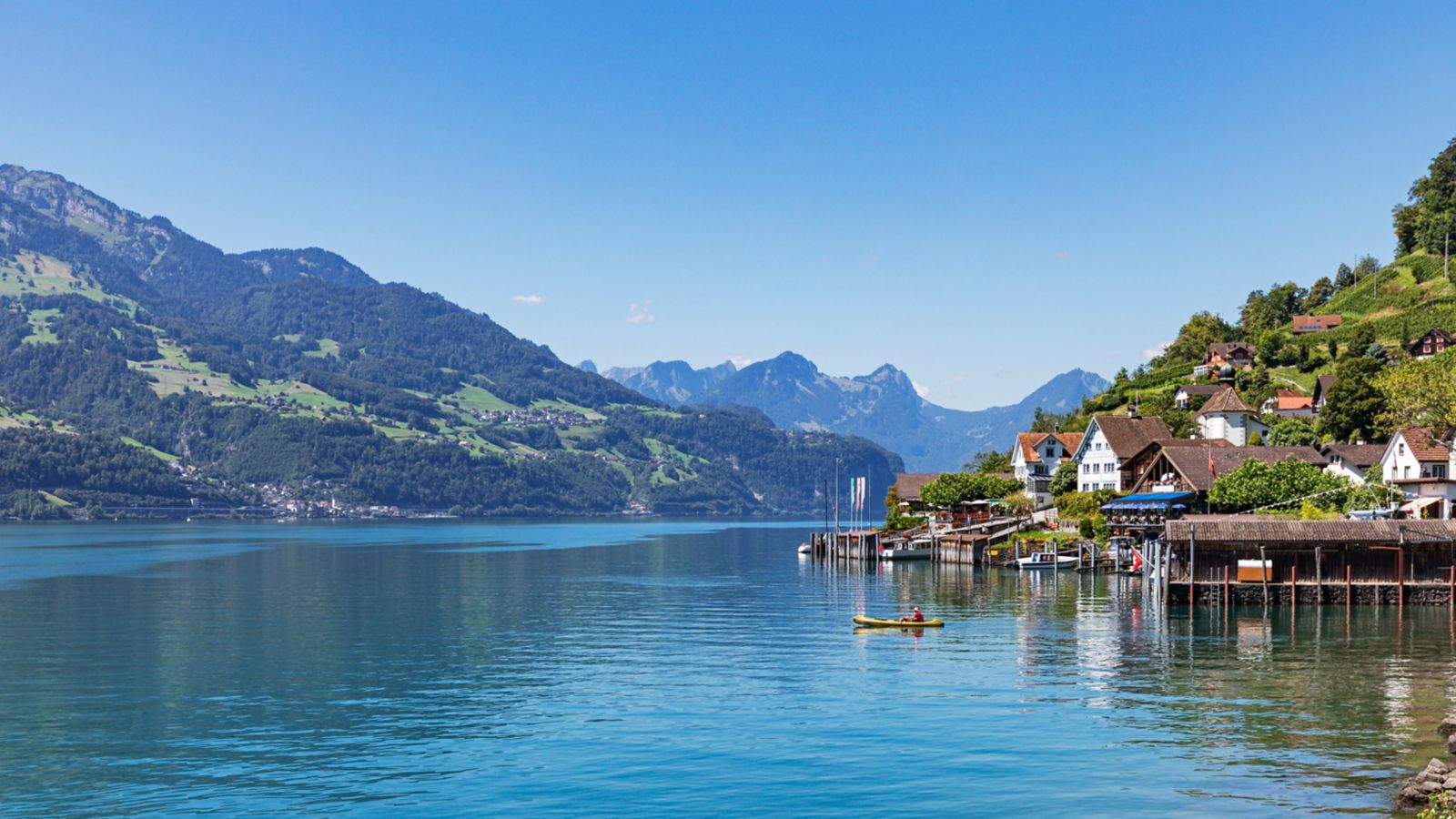 Summer Splendor: Quinten Village on Lake Walensee