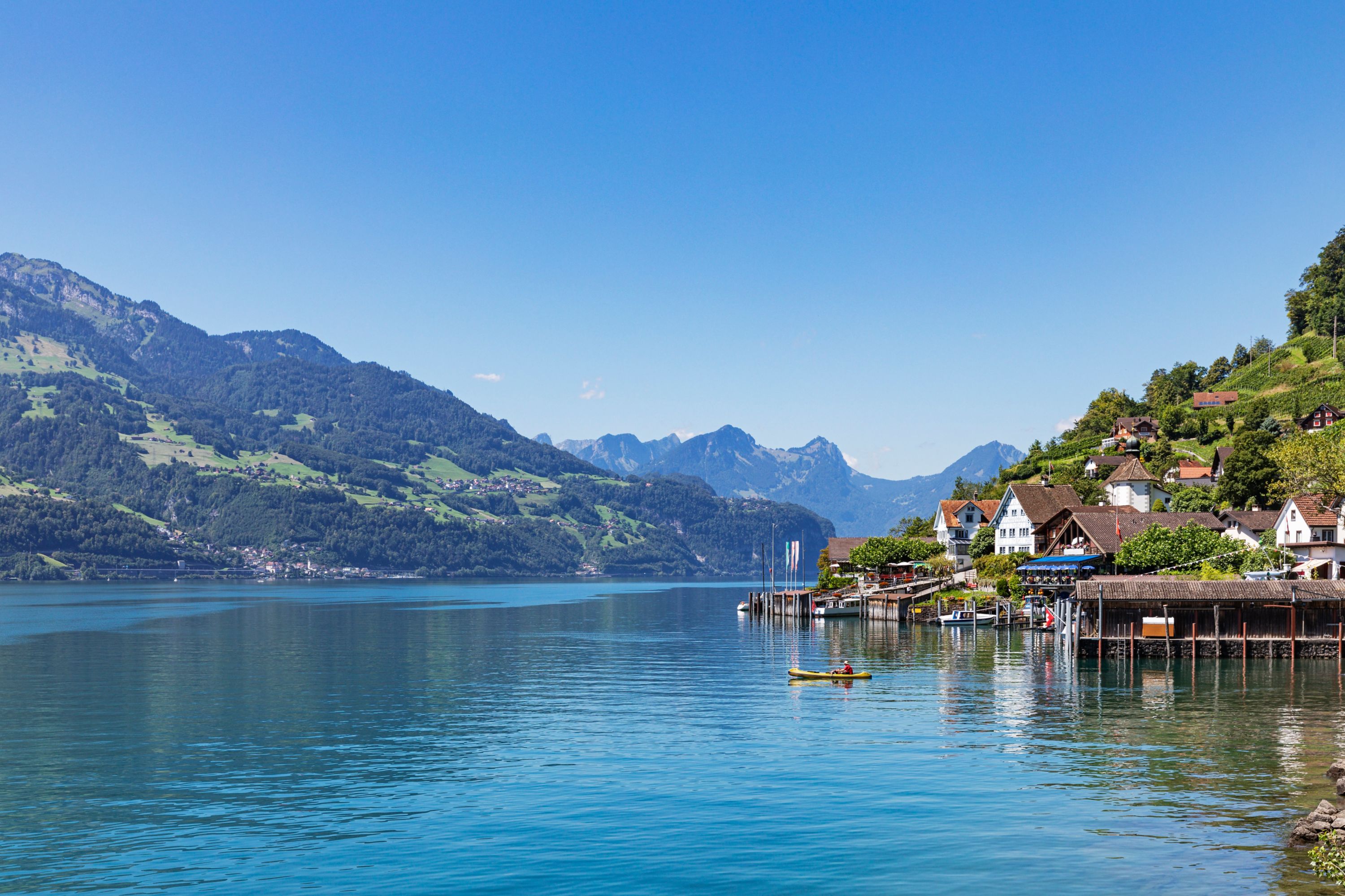 Summer Splendor: Quinten Village on Lake Walensee