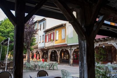 Habitations médiévales sur la place des Couverts de Mirepoix