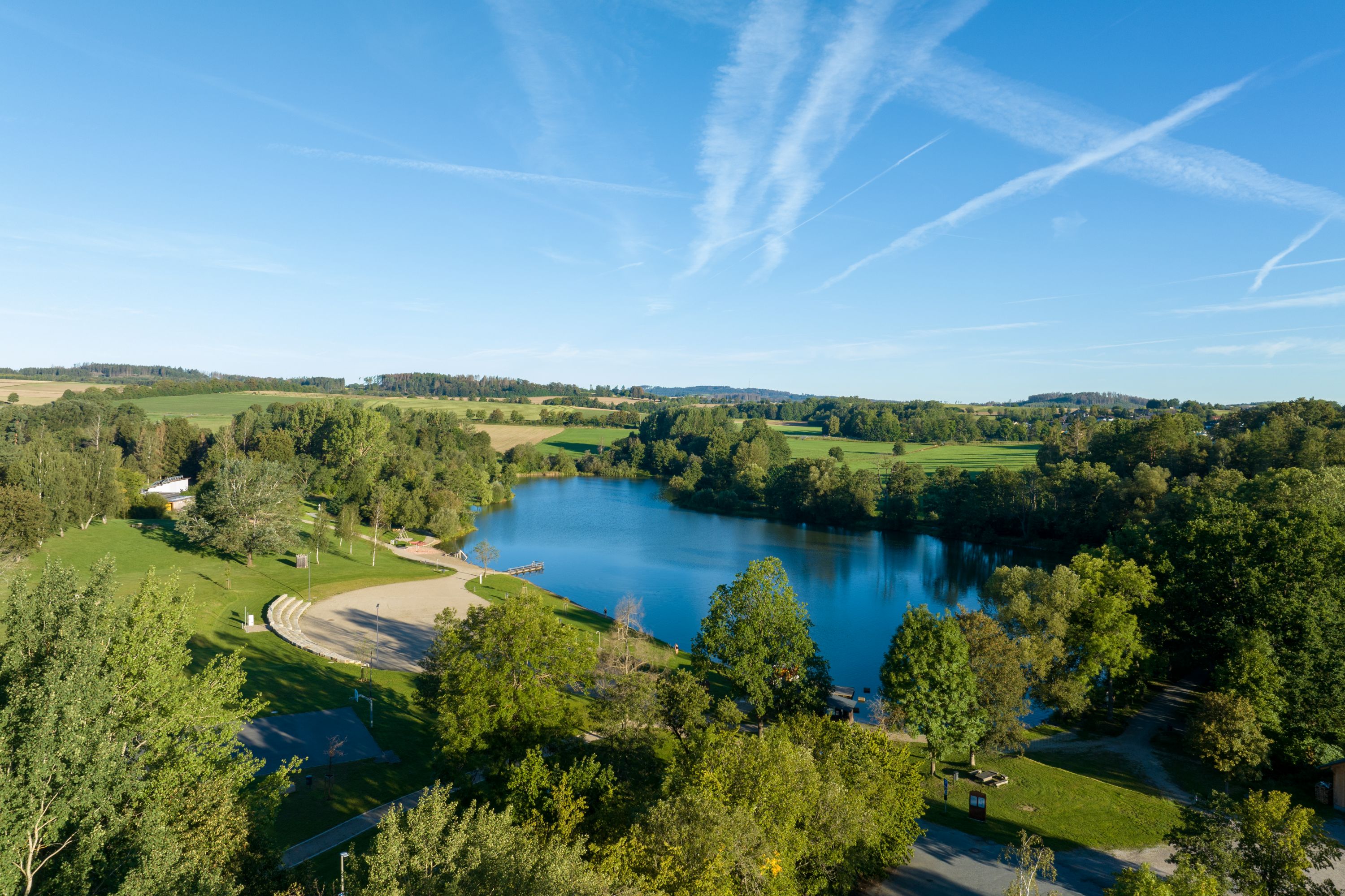 Serene Lake Views in Bad Steben, Bavaria