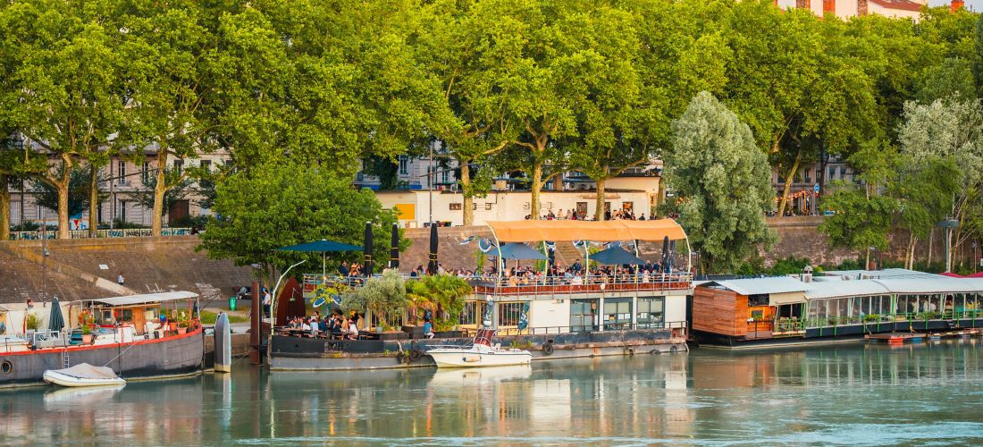 Golden Hour Revelry: Riverside Dining in Lyon