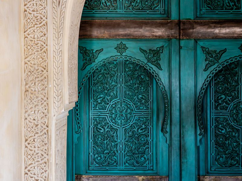 Morocco-Marrakech-Door-Jardin-Secret