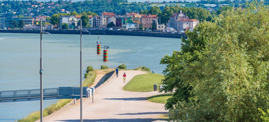 Riverside Promenade at La Confluence, Lyon, France