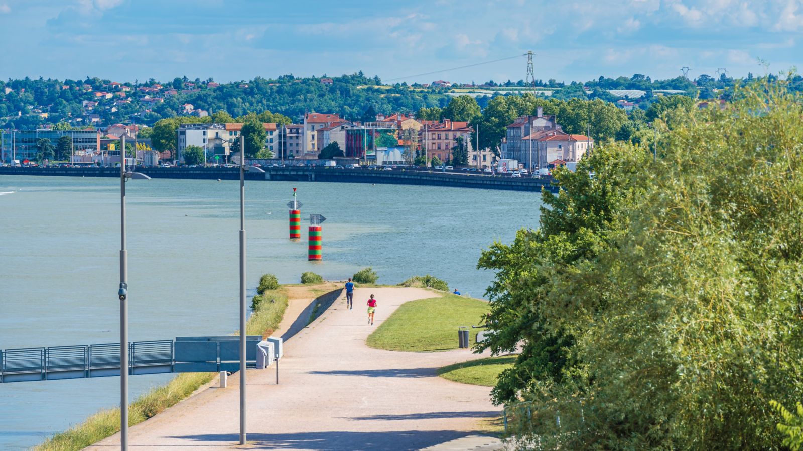 Riverside Promenade at La Confluence, Lyon, France
