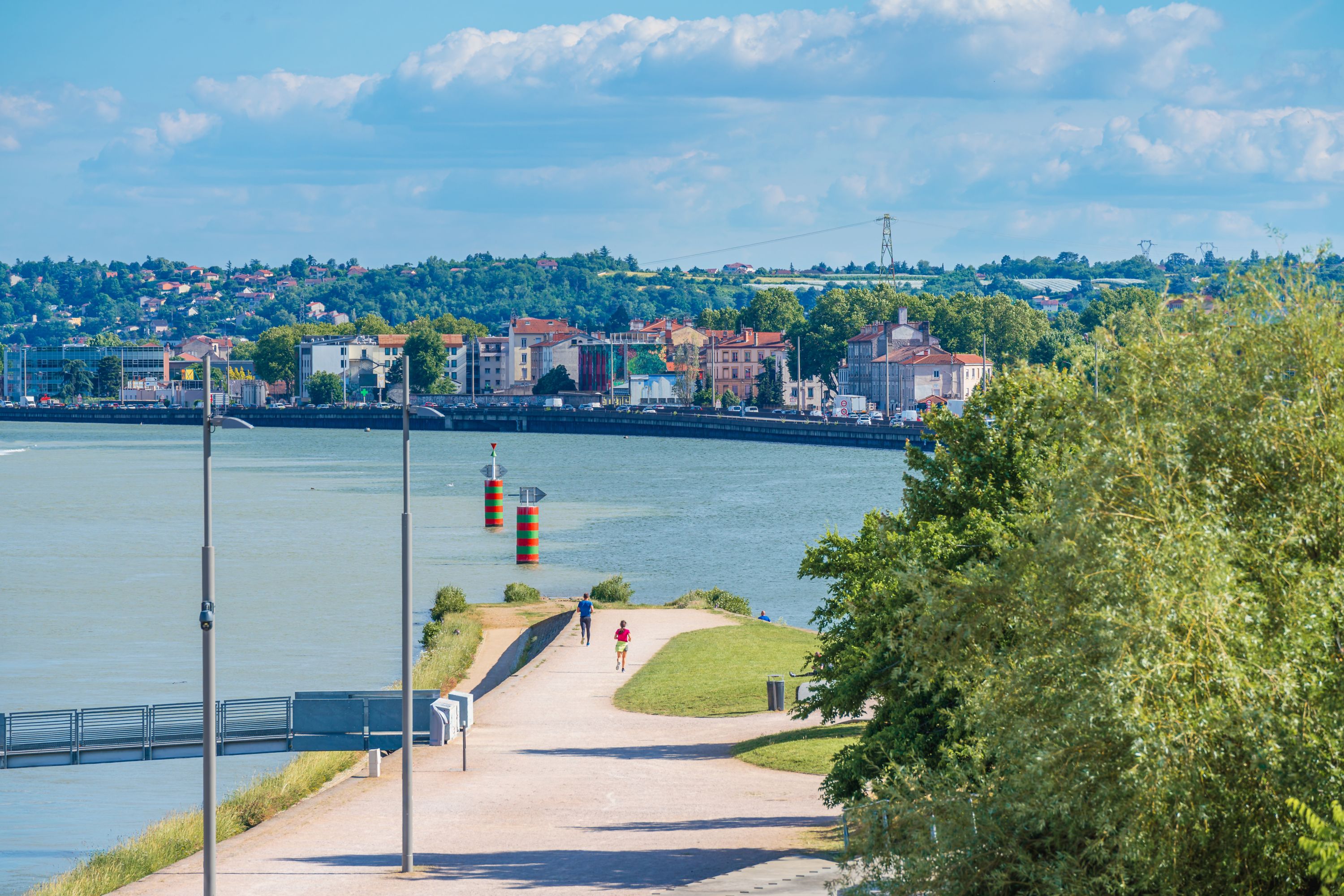 Riverside Promenade at La Confluence, Lyon, France