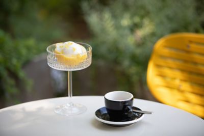 Lemon sorbet, a popular summer dessert recipe during hot weather