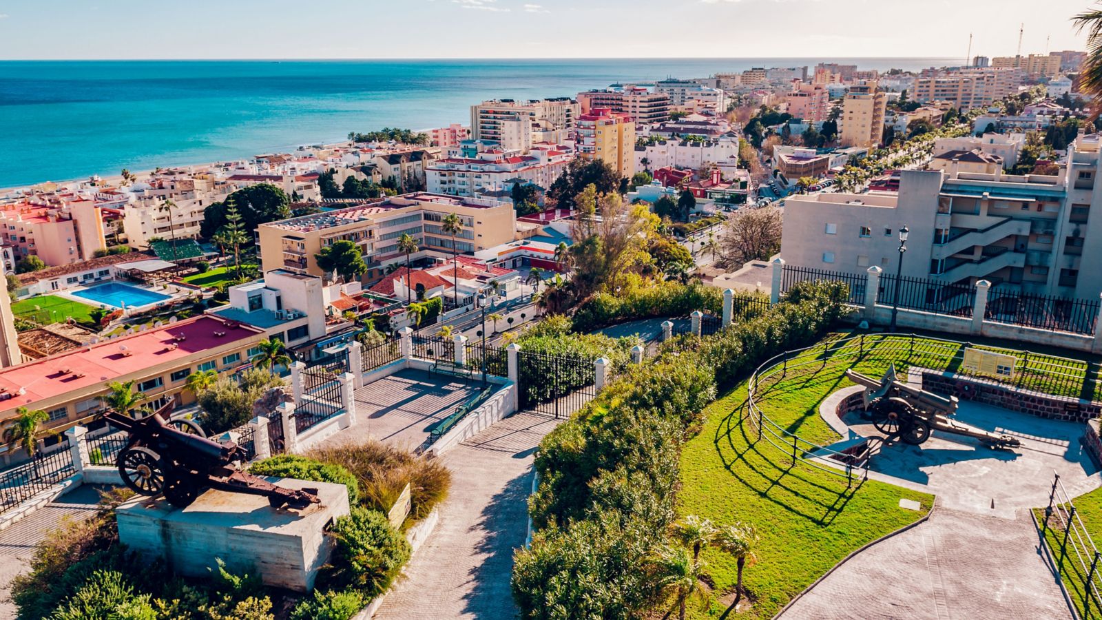 Panoramic View of the Torremolinos Coast