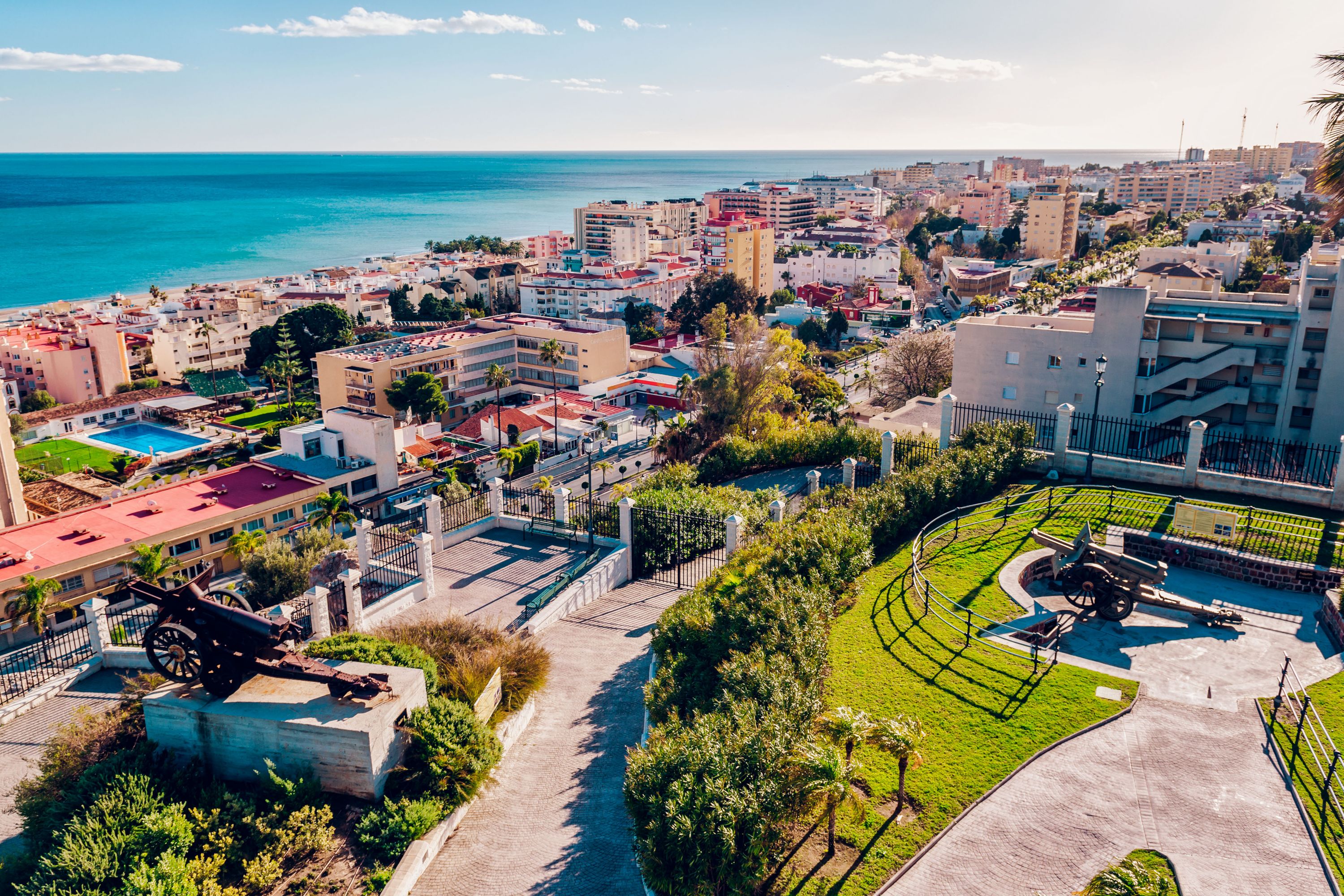 Panoramic View of the Torremolinos Coast