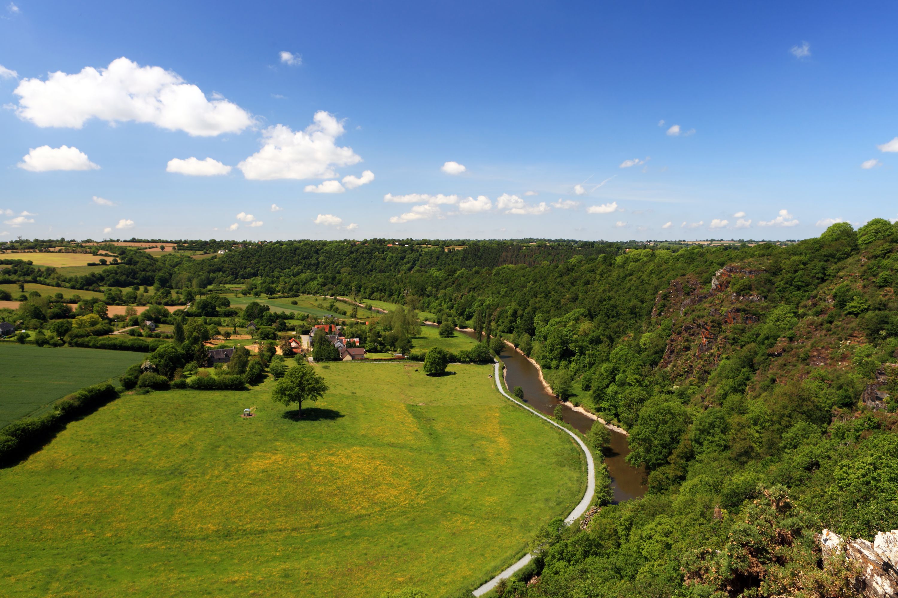 Vire River Valley Vista, Normandy, France