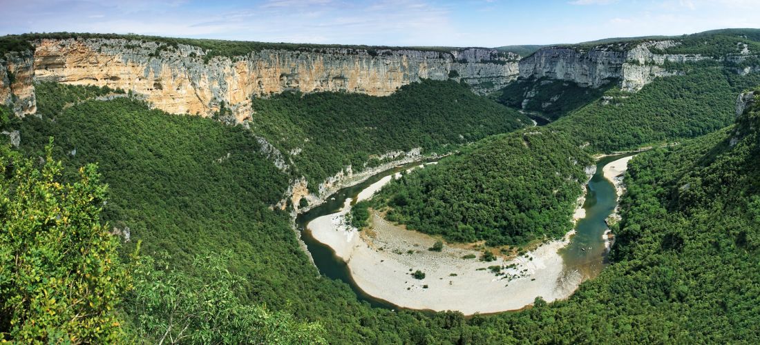 Cirque de Madeleine at Ardeche River, South of France