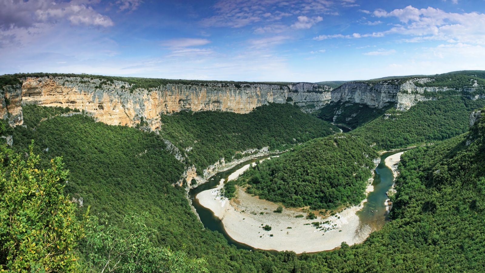Cirque de Madeleine at Ardeche River, South of France