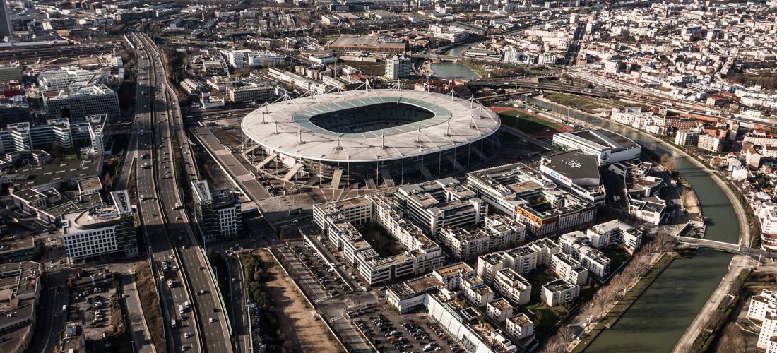 Aerial View: Stade de France & Saint-Denis, Paris