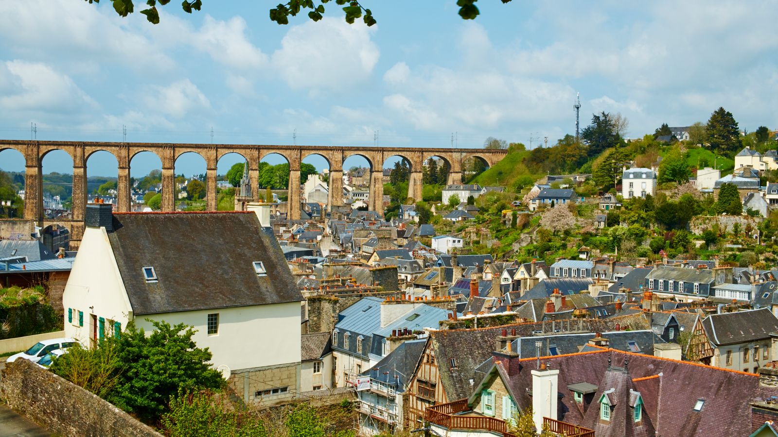 Scenic View of Morlaix, Brittany, Finistere