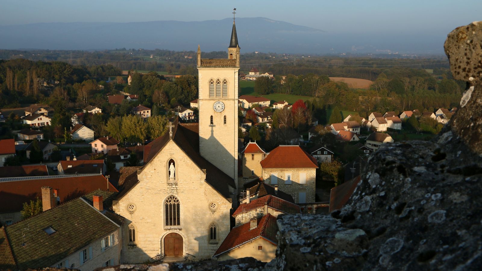 Charming Morestel: A French Medieval Town Bathed in Sunlight