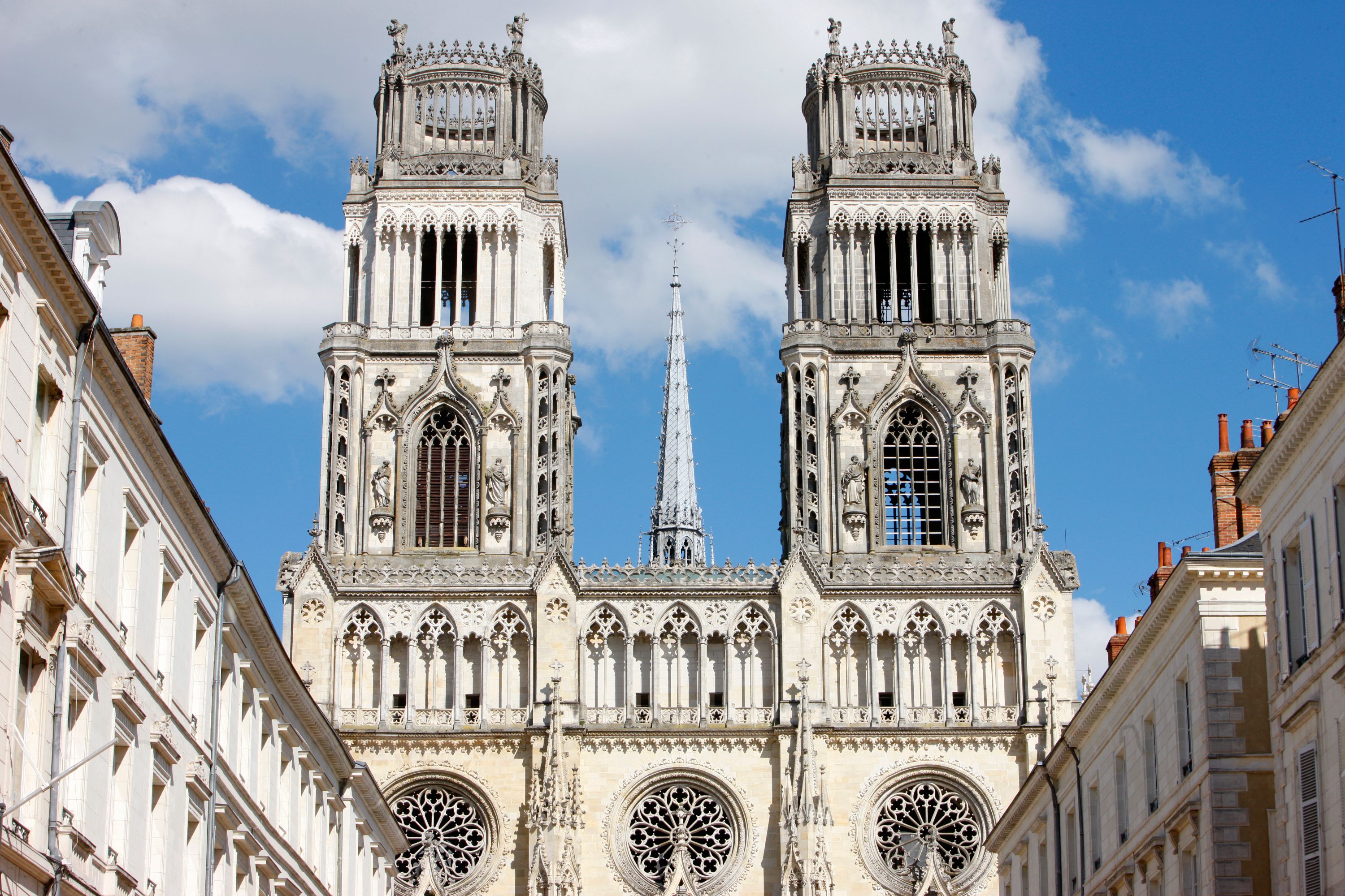 Orleans Cathedral: Majestic West Facade 