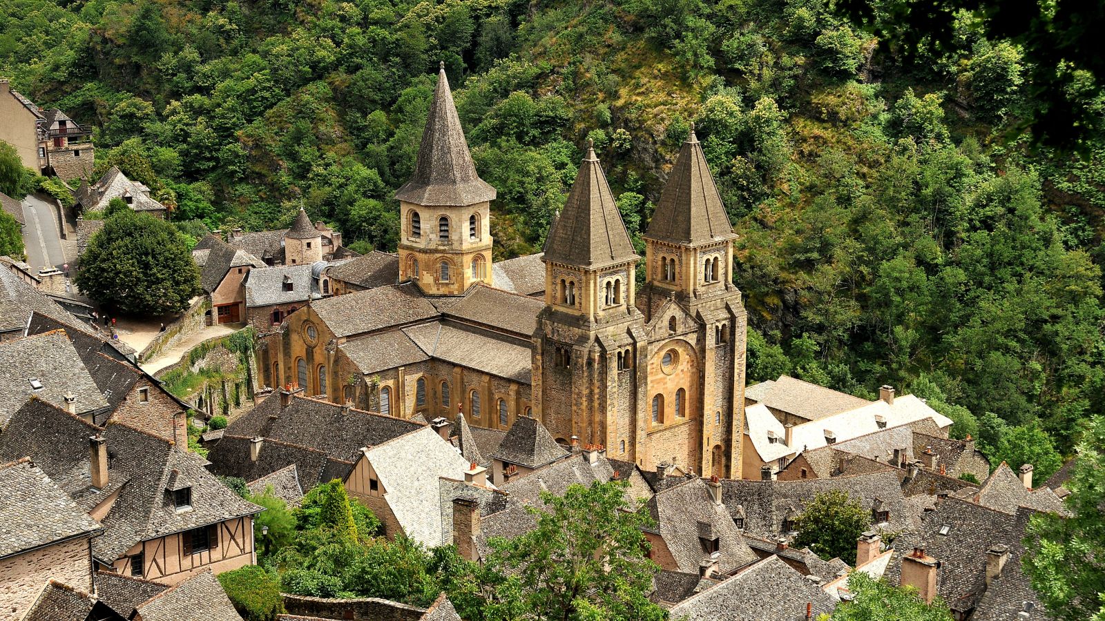 Sainte-Foy Abbey-Church in Conques Village
