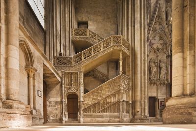 escalier des Libraires dans la cathédrale Notre-Dame de Rouen