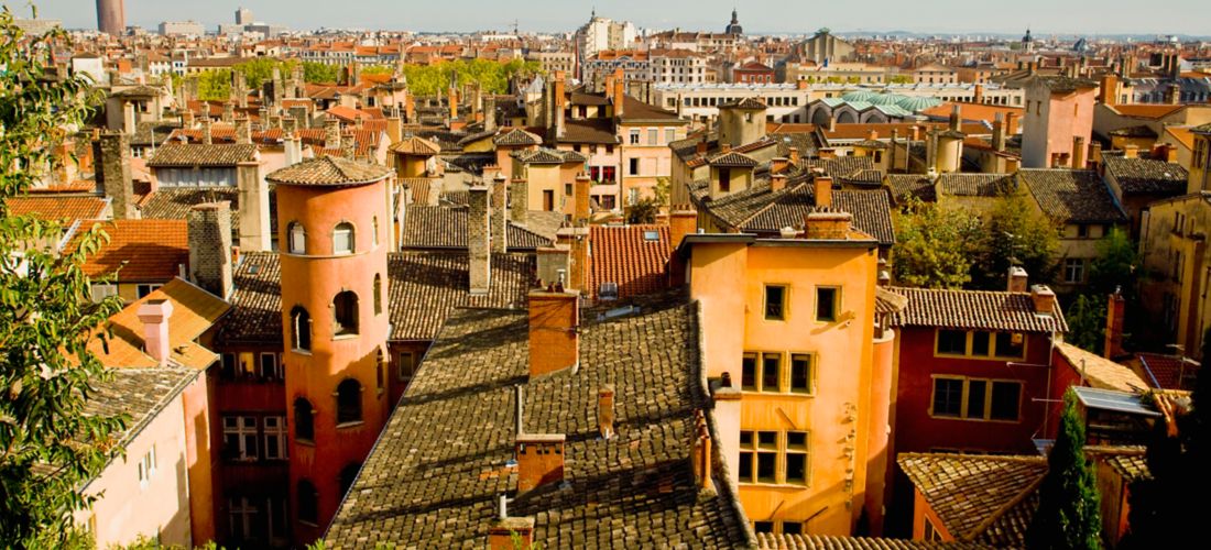 Sunny Panorama of Old Lyon