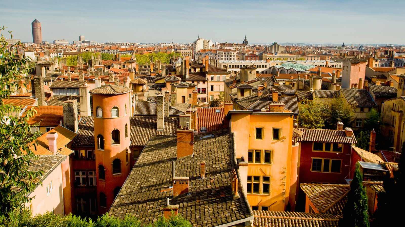 Sunny Panorama of Old Lyon