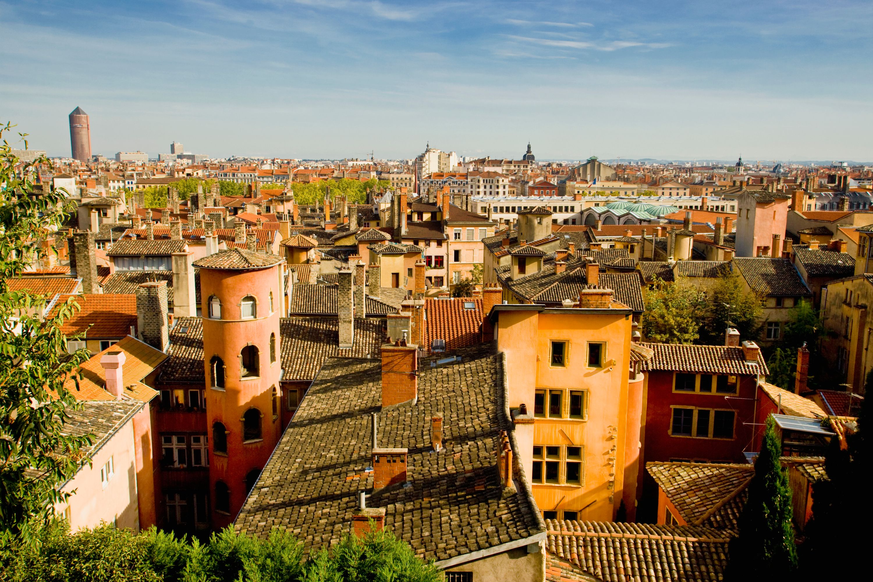 Sunny Panorama of Old Lyon
