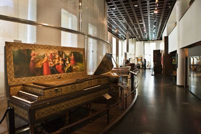 Elaborate exhibits at the Musical Instruments Museum in Belgium