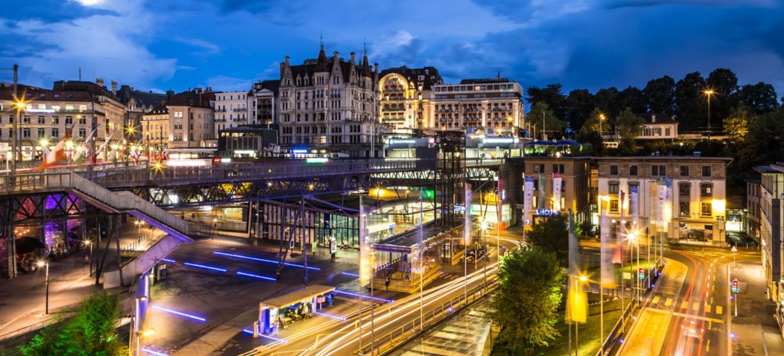 The nights of Lausanne, Switzerland