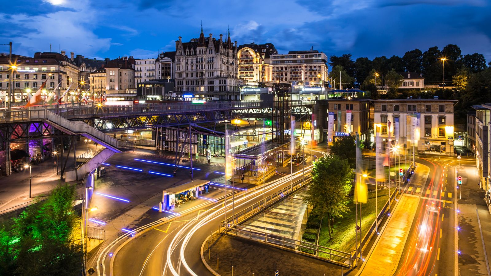 The nights of Lausanne, Switzerland