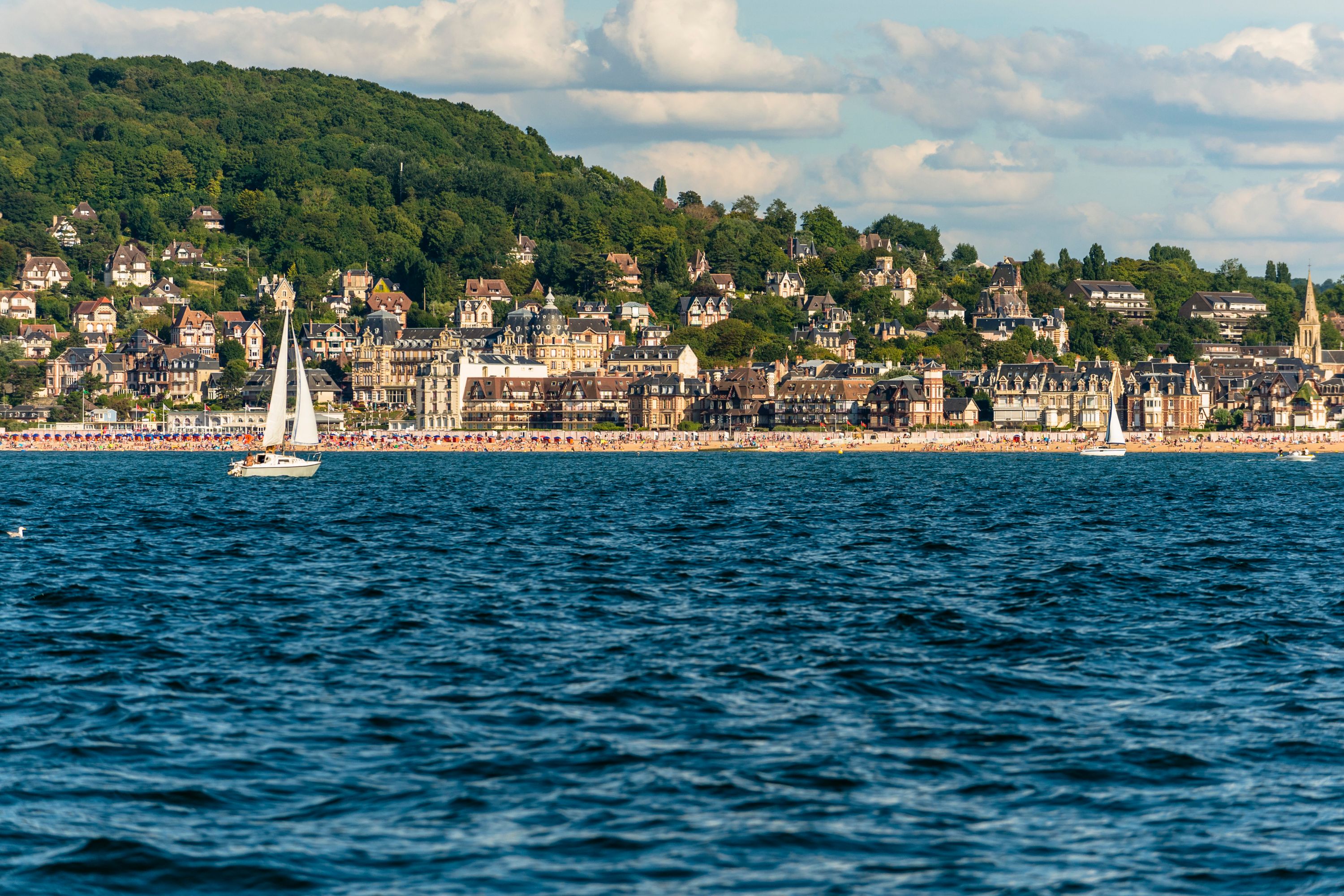 Seaside View of Houlgate, Normandy, France