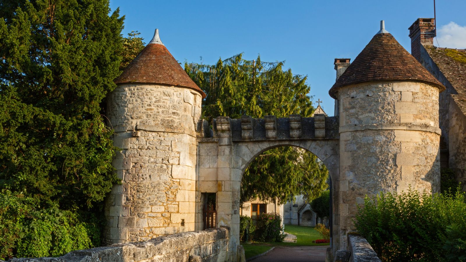 Historic Village Entrance, Saint Jean au Bois, France