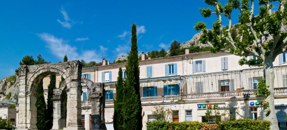 Roman Arch and Square in Cavaillon, Provence