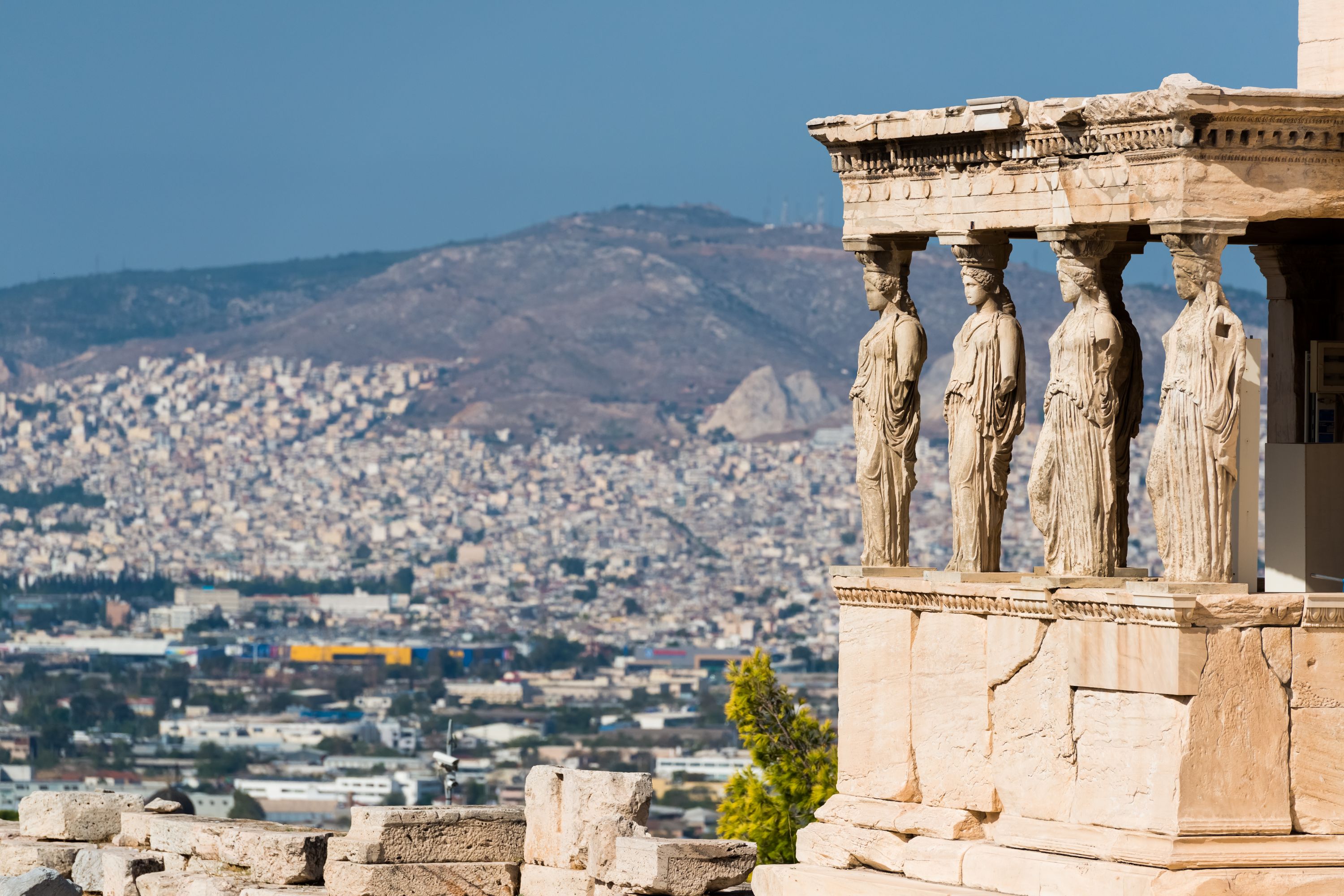 Greece-Athens-Caryatids-Acropolis