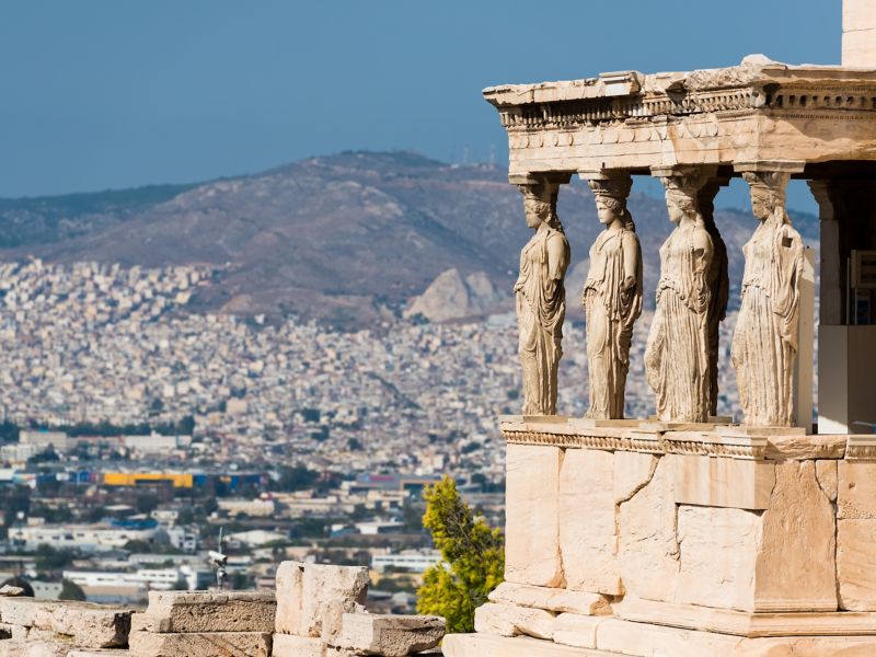 Greece-Athens-Caryatids-Acropolis