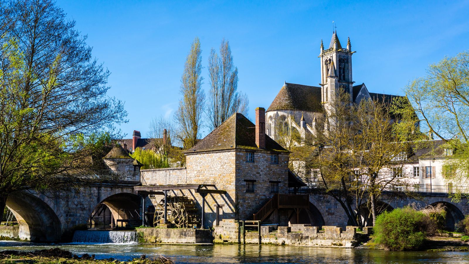 Historic Moret-sur-Loing and Notre Dame Church
